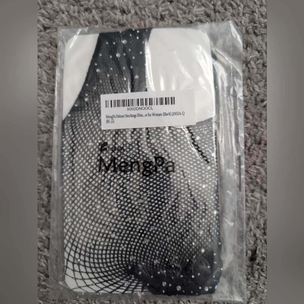 MengPa Black Fishnet Stockings